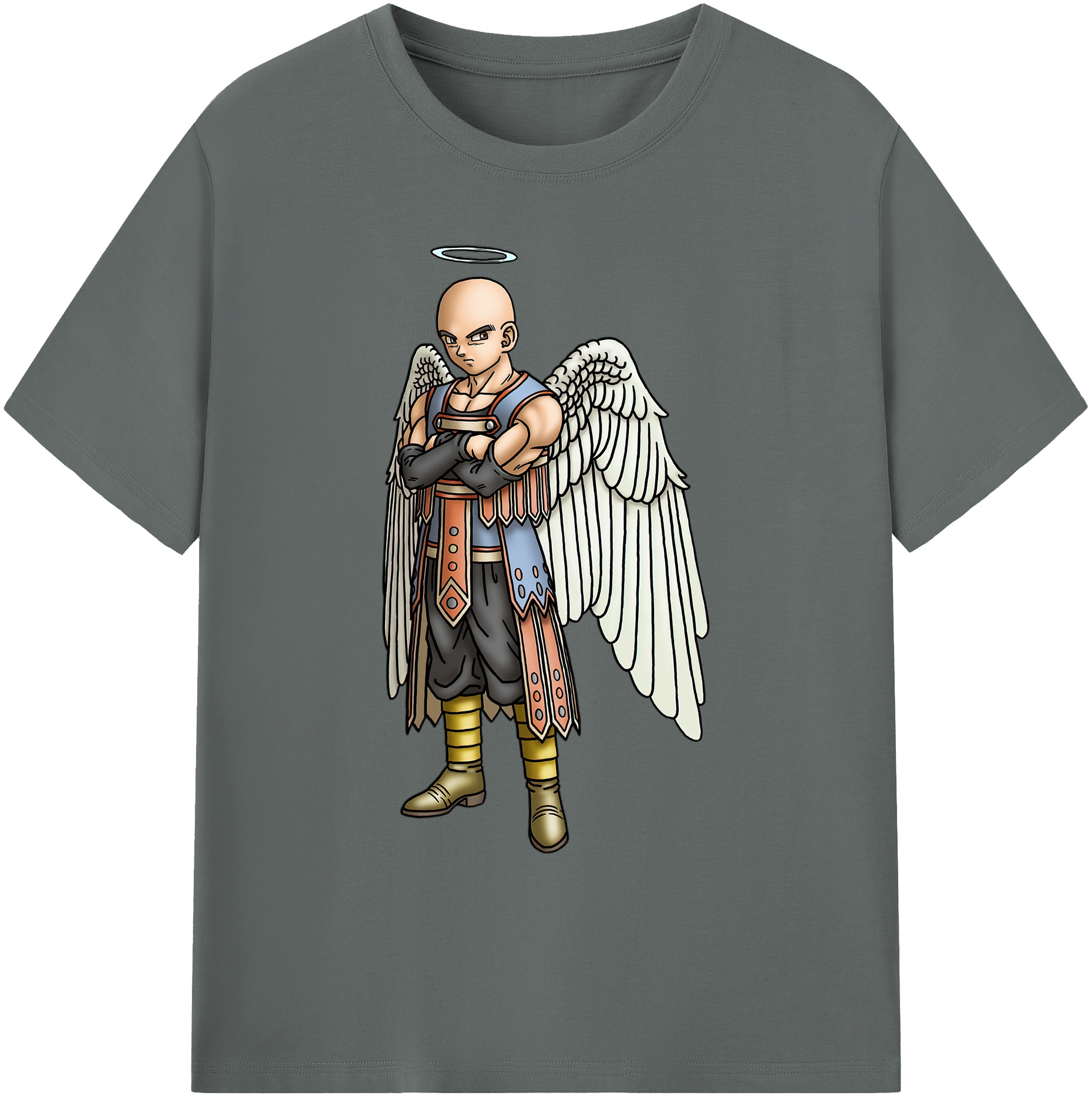 （画像用） ドラゴンクエスト Doragon Kuesuto Dragon Quest 綿100％ メンズ半袖Tシャツ｜肌触りやわらか＆通気性